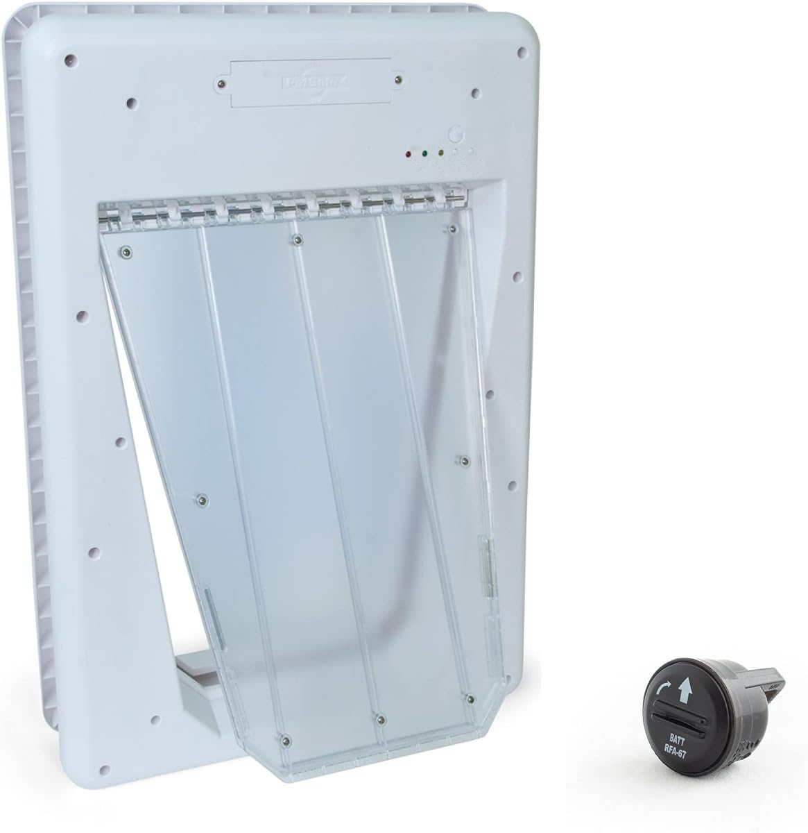 PetSafe Electronic Pet Door with collar key sensor fitted into a door