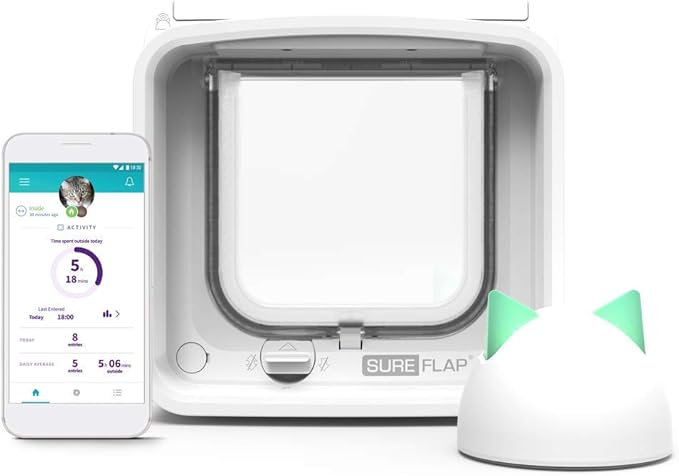 SureFlap Microchip Cat Flap Connect with Hub - White
