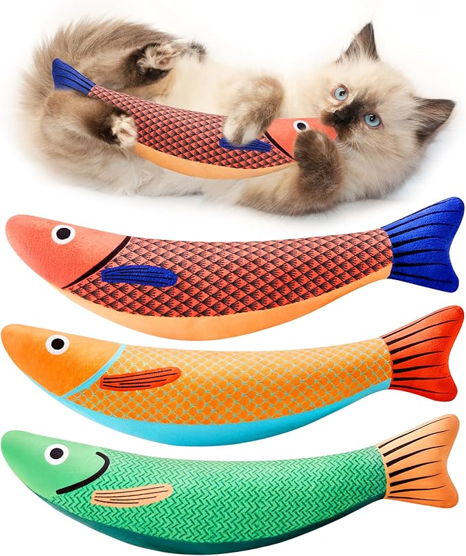Potaroma Cat Toys Saury Fish, 3 Pack - image 1
